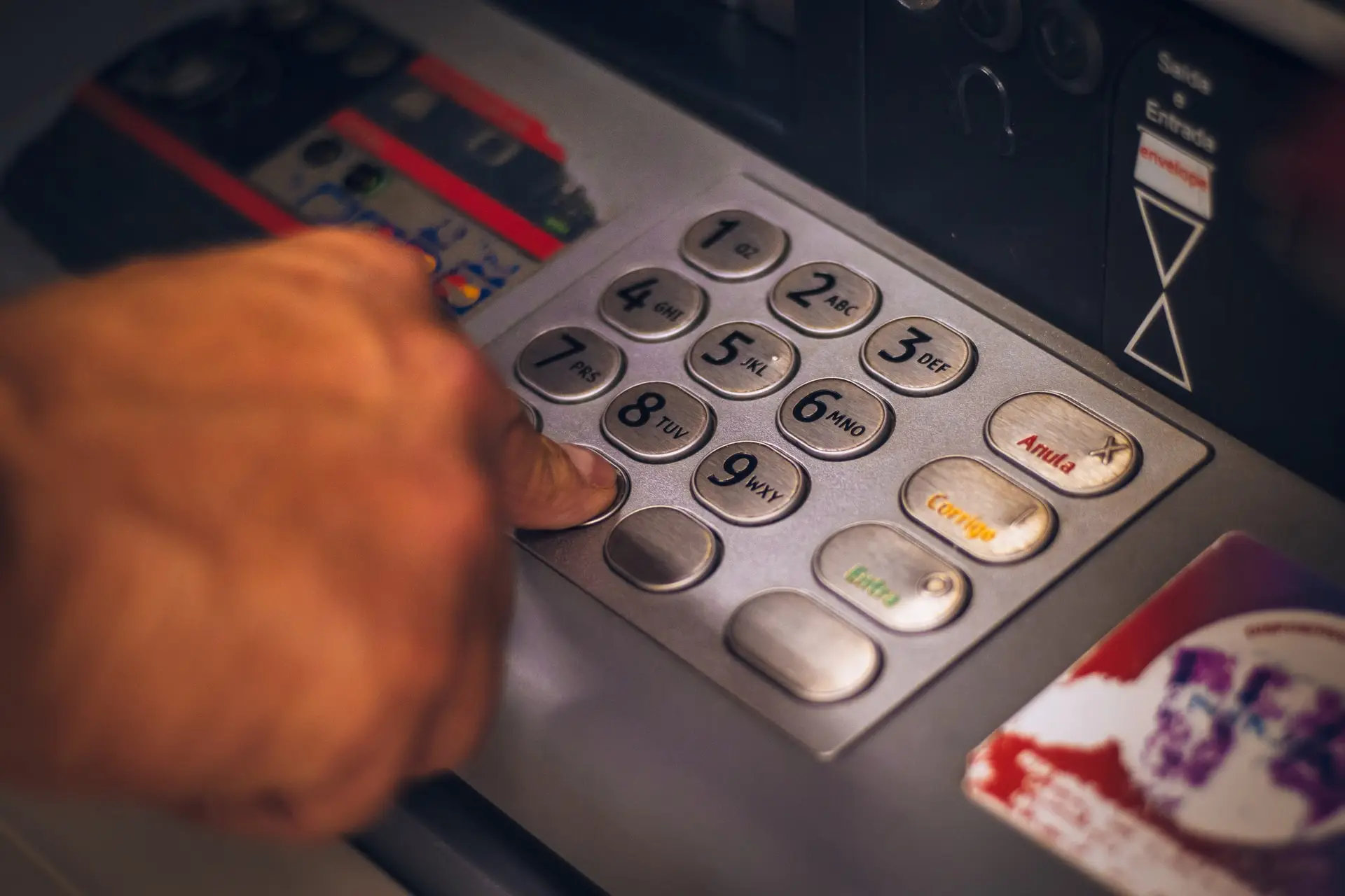 ATM pin input