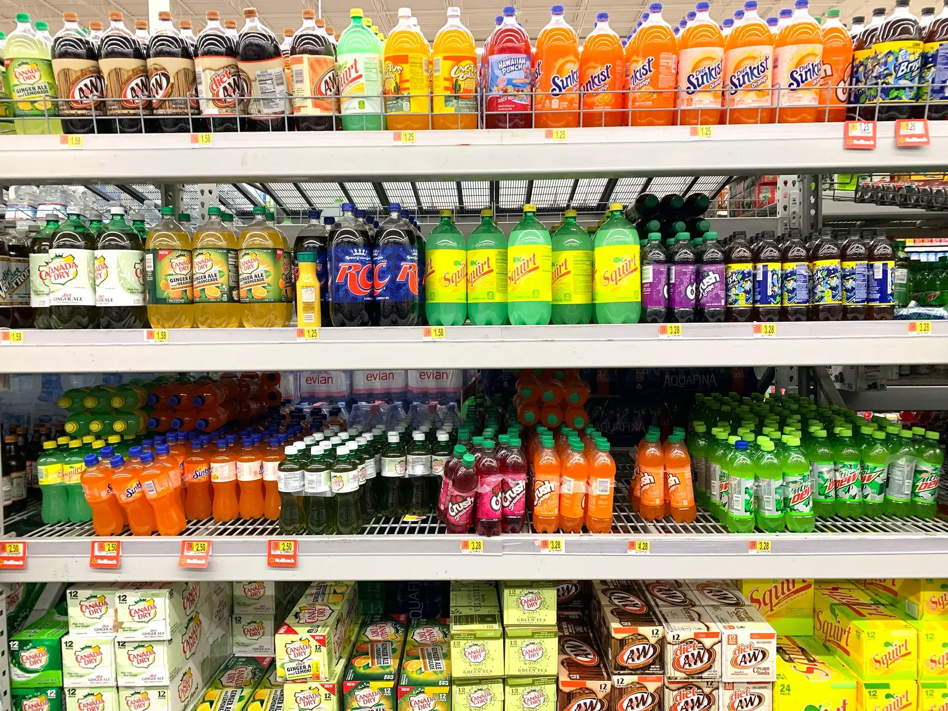 beverages section retail