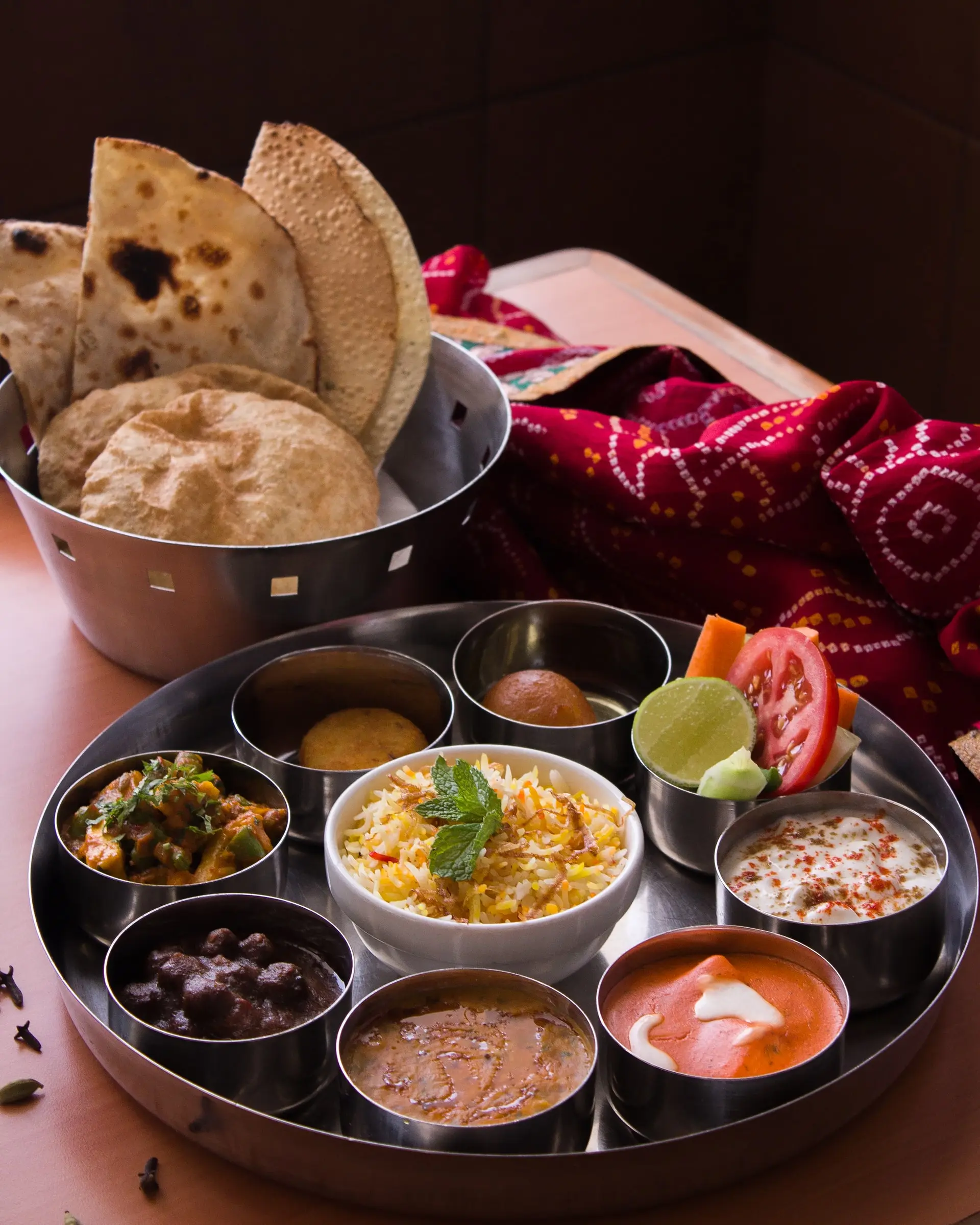 indian regional food thali